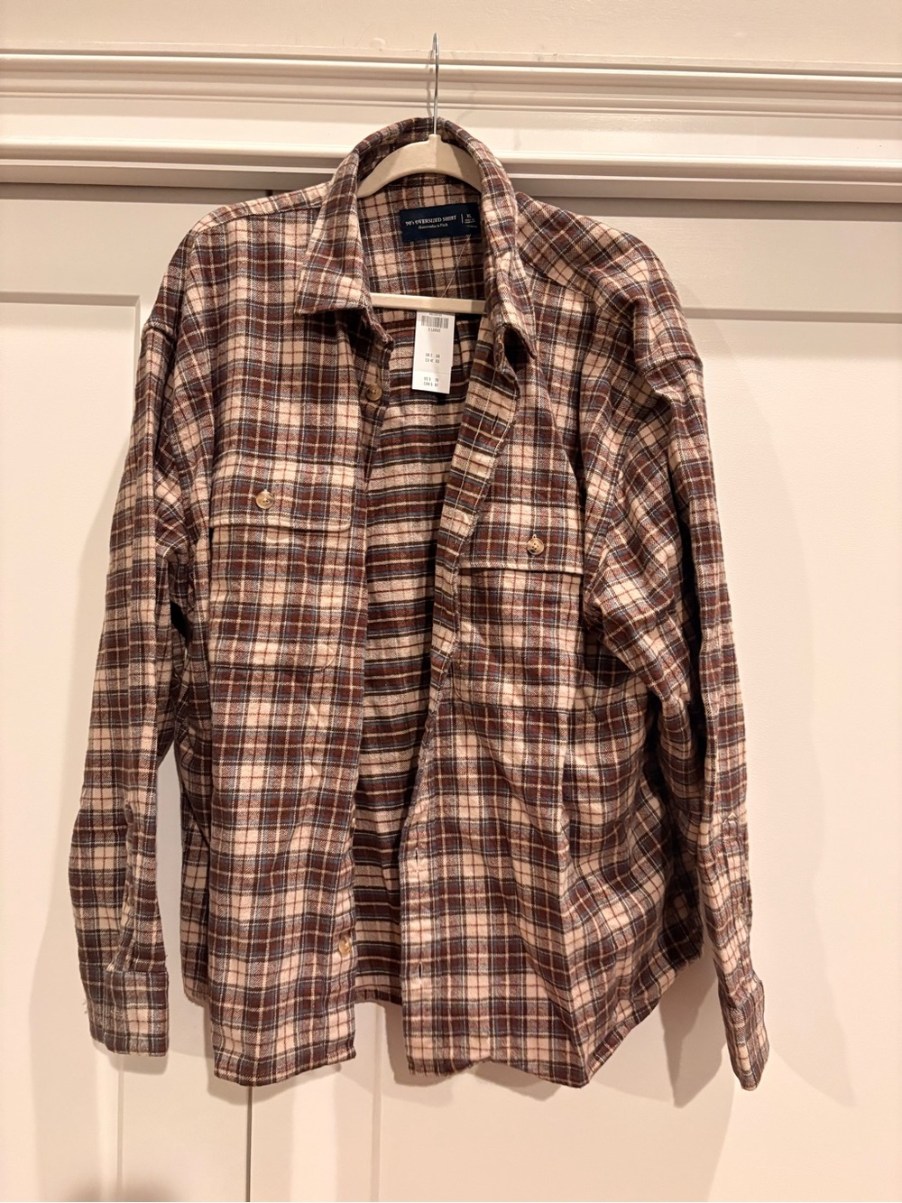Abercrombie & Fitch Brown Plaid Button-Down Shirt